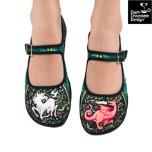 Load image into Gallery viewer, HCD Mary Janes ~ Medieval Bestiary