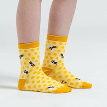 Load image into Gallery viewer, Bee's Knees 3-Pack Kids Crew Socks ~ Sock it to Me ~ Two Sizes