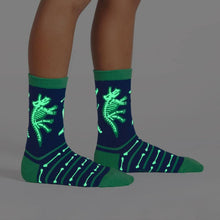 Load image into Gallery viewer, Arch-eology Kids Glow In The Dark Crew Socks Pack of 3 ~ Sock it to Me ~ Two Sizes