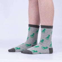 Load image into Gallery viewer, Arch-eology Kids Glow In The Dark Crew Socks Pack of 3 ~ Sock it to Me ~ Two Sizes