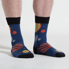 Load image into Gallery viewer, Planets - Men's Crew Socks by Sock it to Me