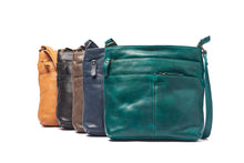 Load image into Gallery viewer, Michelle Cross Body Bag Pine Green ~ Oran Leather