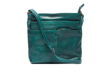 Load image into Gallery viewer, Michelle Cross Body Bag Pine Green ~ Oran Leather