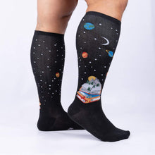Load image into Gallery viewer, STRETCH-IT™ Take a Look, It's in a Book - Wide Calf Knee Highs by Sock it to Me