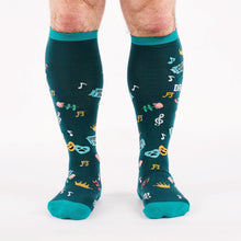 Load image into Gallery viewer, STRETCH-IT™ Just Here for the Drama - Wide Calf Knee Highs by Sock it to Me