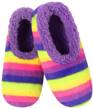 Load image into Gallery viewer, Slumbies® Cosy Women's Slippers ~ Over the Rainbow Purple