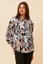 Load image into Gallery viewer, Caroline Morgan Viscose Print Top ~ Contrast Floral