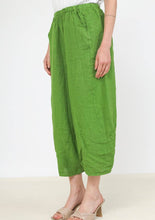 Load image into Gallery viewer, Colette Plain Barrel Leg Linen Pants ~ Teal