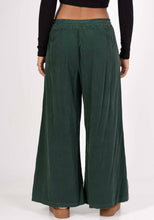 Load image into Gallery viewer, Colette Wide Leg Cotton Corduroy Trousers ~ Petrol Blue