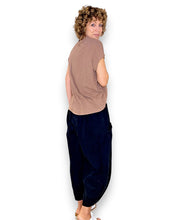 Load image into Gallery viewer, HELGA MAY Corduroy Barrel Leg Pants ~ Black
