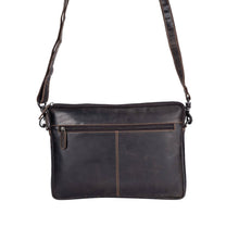 Load image into Gallery viewer, Greenwood Leather Montreal Laptop Bag with Strap 13"-14" ~ Brown