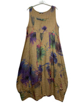 Load image into Gallery viewer, Colette Italian Made Linen Sleeveless Truffula Maxi Dress ~ L/Pink
