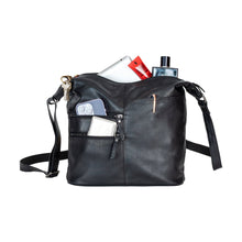 Load image into Gallery viewer, Greenwood Leather Bianca Shoulder Bag ~ Black