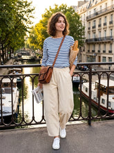 Load image into Gallery viewer, Colette Corduroy Barrel Leg Pants ~ Khaki