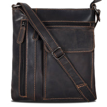 Load image into Gallery viewer, Greenwood Leather Lucy Ladies Cross Body Bag Lucy ~ Dark Brown