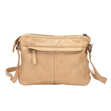 Load image into Gallery viewer, Greenwood Leather Mila Diamond Weave Crossbody Bag ~ Beige