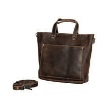 Load image into Gallery viewer, Greenwood Leather Panama Crossbody Tote Bag ~ Sandal
