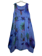 Load image into Gallery viewer, Colette Italian Made Linen Sleeveless Truffula Maxi Dress ~ L/Pink