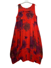 Load image into Gallery viewer, Colette Italian Made Linen Sleeveless Truffula Maxi Dress ~ L/Pink