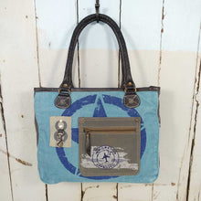 Load image into Gallery viewer, Backyard 'Holly' Tote Bag ~ Canvas/Leather