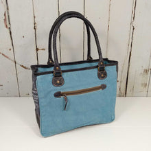 Load image into Gallery viewer, Backyard 'Holly' Tote Bag ~ Canvas/Leather