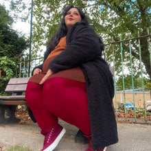 Load image into Gallery viewer, SNAG Opaque 80 Den Tights ~ Blood Red