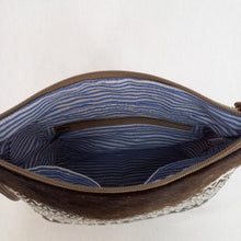 Load image into Gallery viewer, Backyard 'Kelly' Crossbody Bag ~ Canvas/Hide