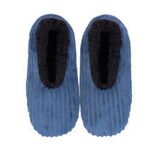 Load image into Gallery viewer, SnuggUps® Cosy Men's Slippers ~ Cord Navy