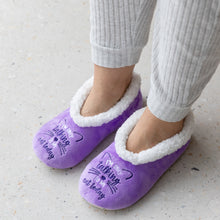Load image into Gallery viewer, SnuggUps® Cosy Women's Slippers ~ I'm Only Talking To My Cat Today