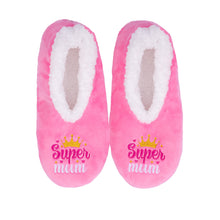 Load image into Gallery viewer, SnuggUps® Cosy Women's Slippers ~ Super Mum
