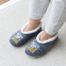 Load image into Gallery viewer, SnuggUps® Cosy Women's Slippers ~ Nap Time Is My Happy Hour