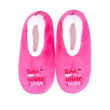 Load image into Gallery viewer, SnuggUps® Cosy Women's Slippers ~ Time To Wine Down