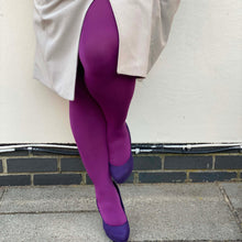 Load image into Gallery viewer, SNAG Opaque 80 Den Tights ~ Figgy Pudding