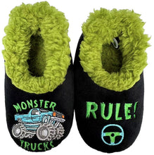 Load image into Gallery viewer, Slumbies® Cosy Toddler Slippers ~ Monster Trucks