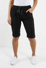 Load image into Gallery viewer, Italian Magic Shorts/Chinos Plain Black