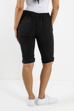 Load image into Gallery viewer, Italian Magic Shorts/Chinos Plain Black