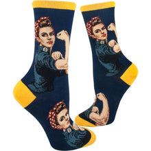 Load image into Gallery viewer, Rosie the Riveter - Ladies Crew by Modsocks