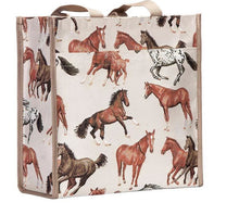Load image into Gallery viewer, Tapestry Shopper Bag - Running Horse