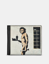 Load image into Gallery viewer, Banksy Ape Man ~ Leather Wallet Black