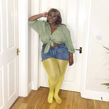 Load image into Gallery viewer, SNAG Opaque 80 Den Tights ~ Seahorse Sz G ONLY