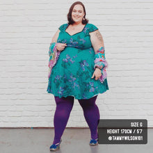 Load image into Gallery viewer, SNAG Opaque 80 Den Tights ~ Suffragette Purple