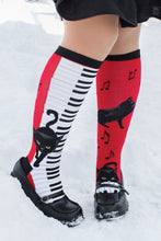 Load image into Gallery viewer, Piano Cat - Knee Highs by Modsocks