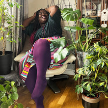 Load image into Gallery viewer, SNAG Opaque 80 Den Tights ~ Plum