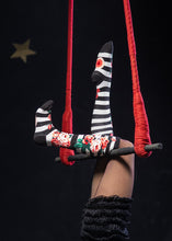 Load image into Gallery viewer, Romantic Rose Striped - Knee Highs by Modsocks