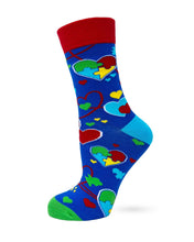 Load image into Gallery viewer, I Love Someone With Autism ~ Women&#39;s Crew Socks by FabDaz
