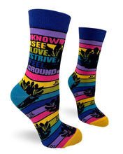 Load image into Gallery viewer, Zen Yoga ~ Ladies&#39; Crew Socks by FabDaz
