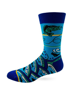 Women Want Me Fish Fear Me ~ Men's Crew Socks by Fabdaz