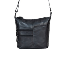 Load image into Gallery viewer, Greenwood Leather Bianca Shoulder Bag ~ Black
