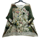 Load image into Gallery viewer, Colette Italian Made Linen Santorini Blouse ~ Khaki
