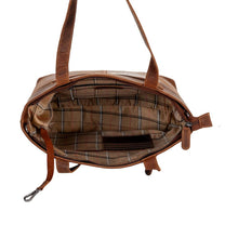 Load image into Gallery viewer, Greenwood Leather Rowan Shoulder &amp; Crossbody Tote Bag ~ Brown
